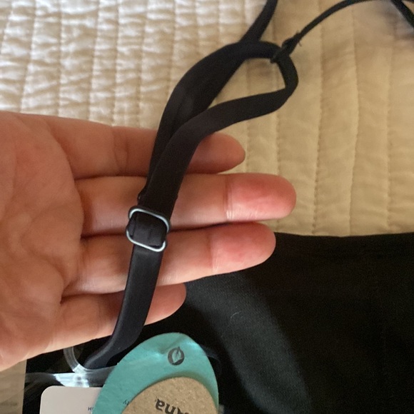 Prana Lurisia Solid Black Bikini Top XL NWT - Picture 5 of 7